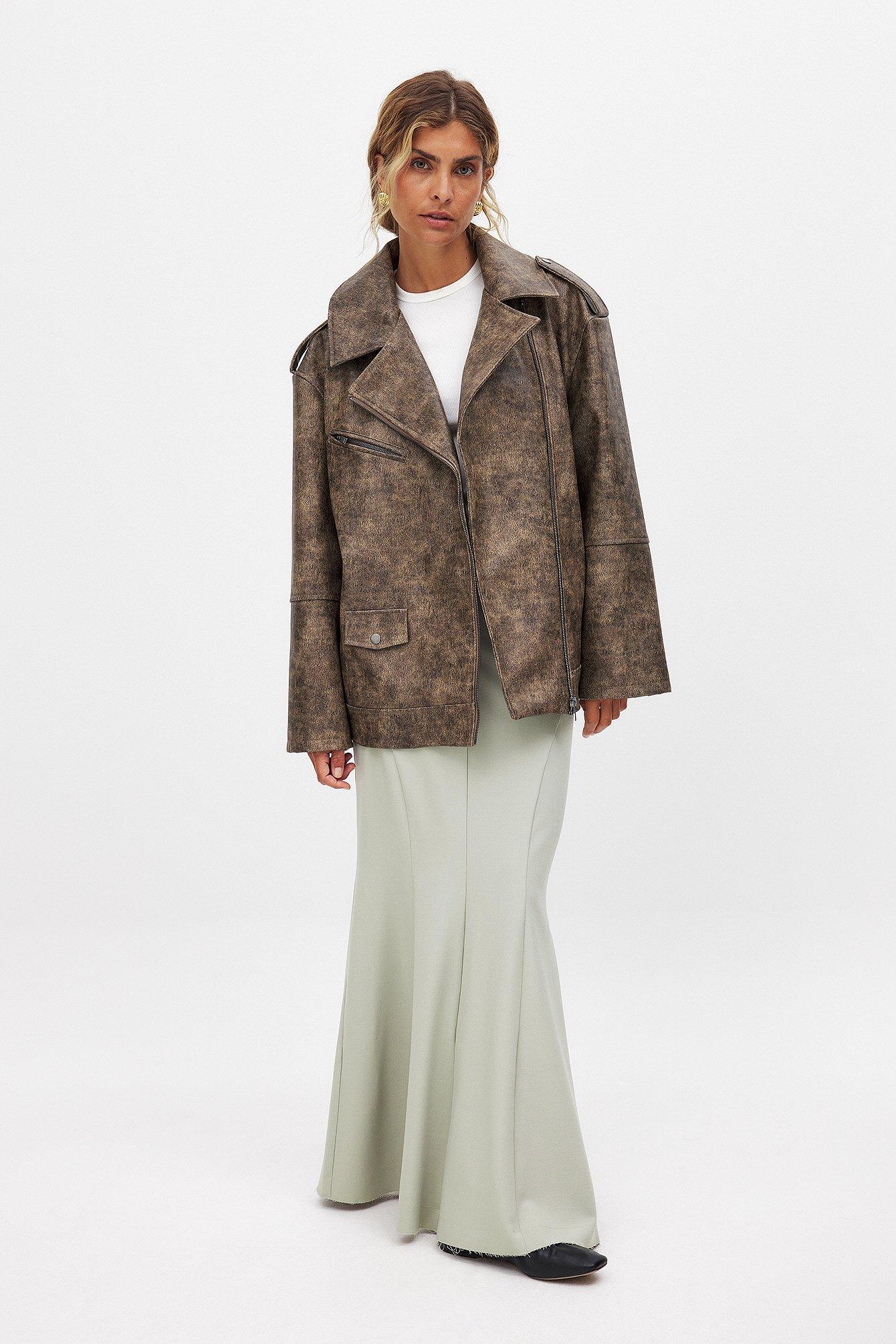 Raw Edge Maxi Skirt Product Image