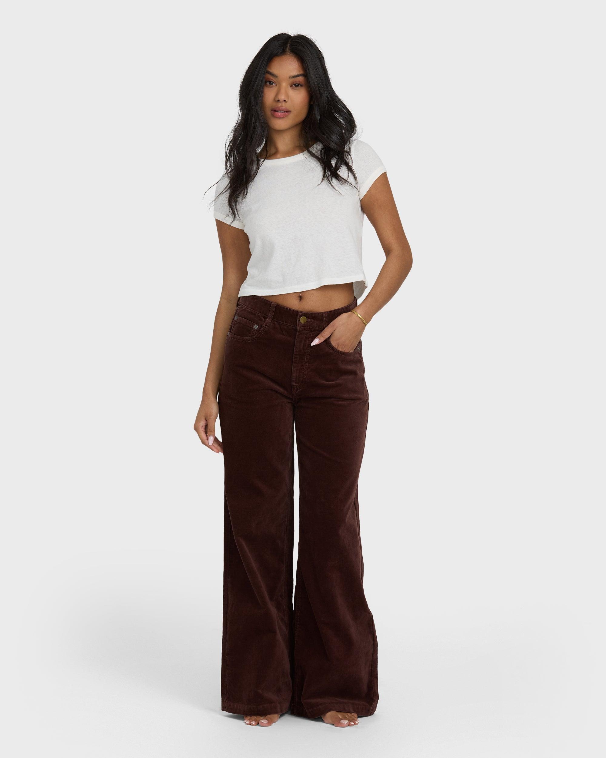 Uncut Cordpants - Teak Female Product Image