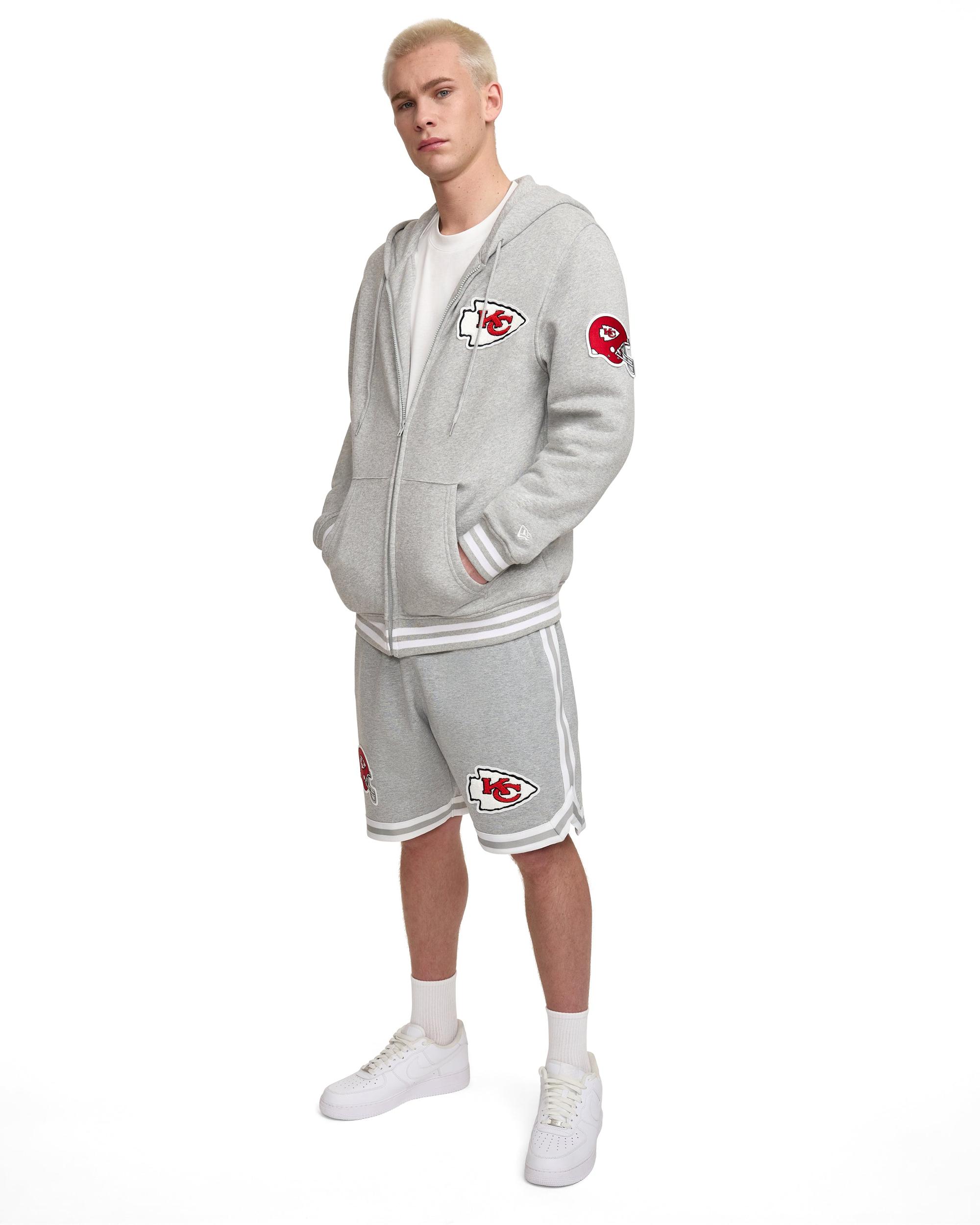 Philadelphia Eagles Gray Logo Select Full-Zip Hoodie Male Product Image