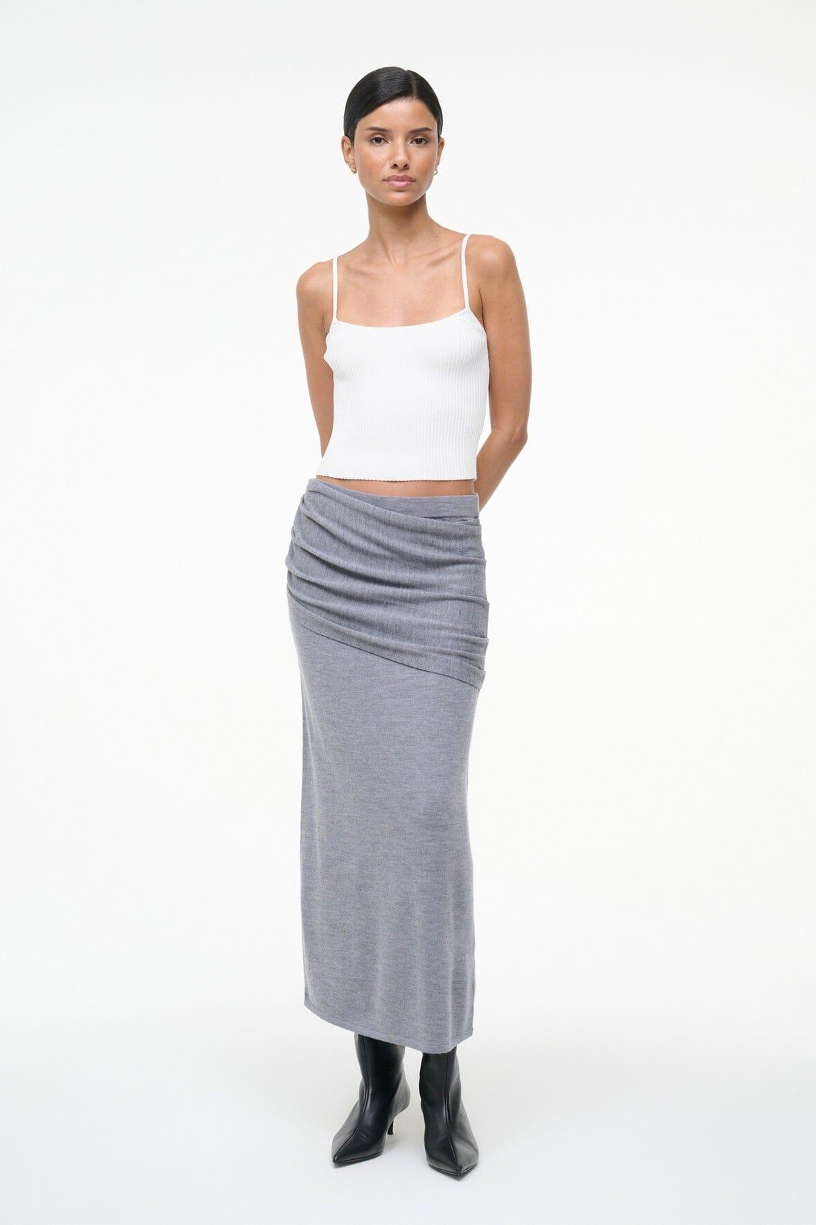 WILMA SKIRT | HEATHER GREY Product Image