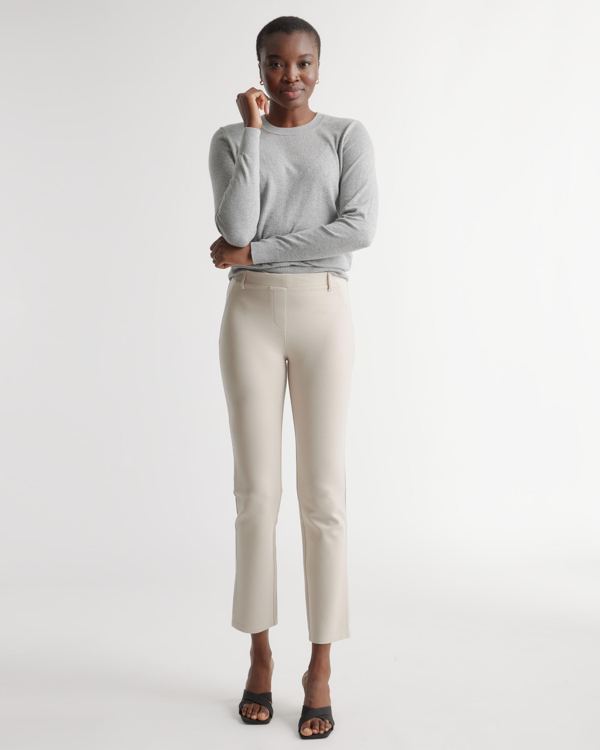 Quince | Women's Ultra-Stretch Ponte Straight Leg Pants Size XL, Rayon Product Image
