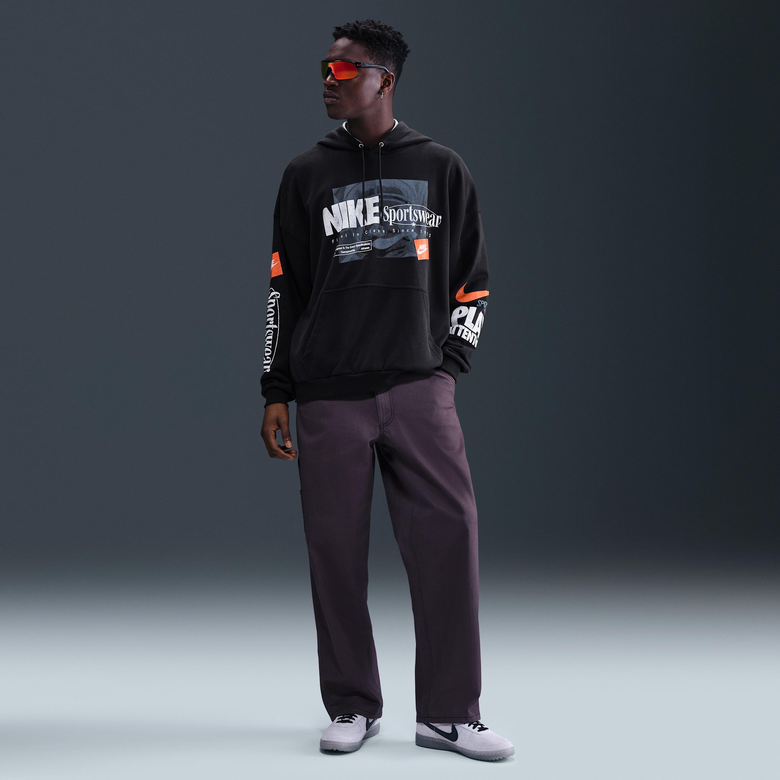 Nike Men's Club Oversized French Terry Pullover Hoodie Product Image