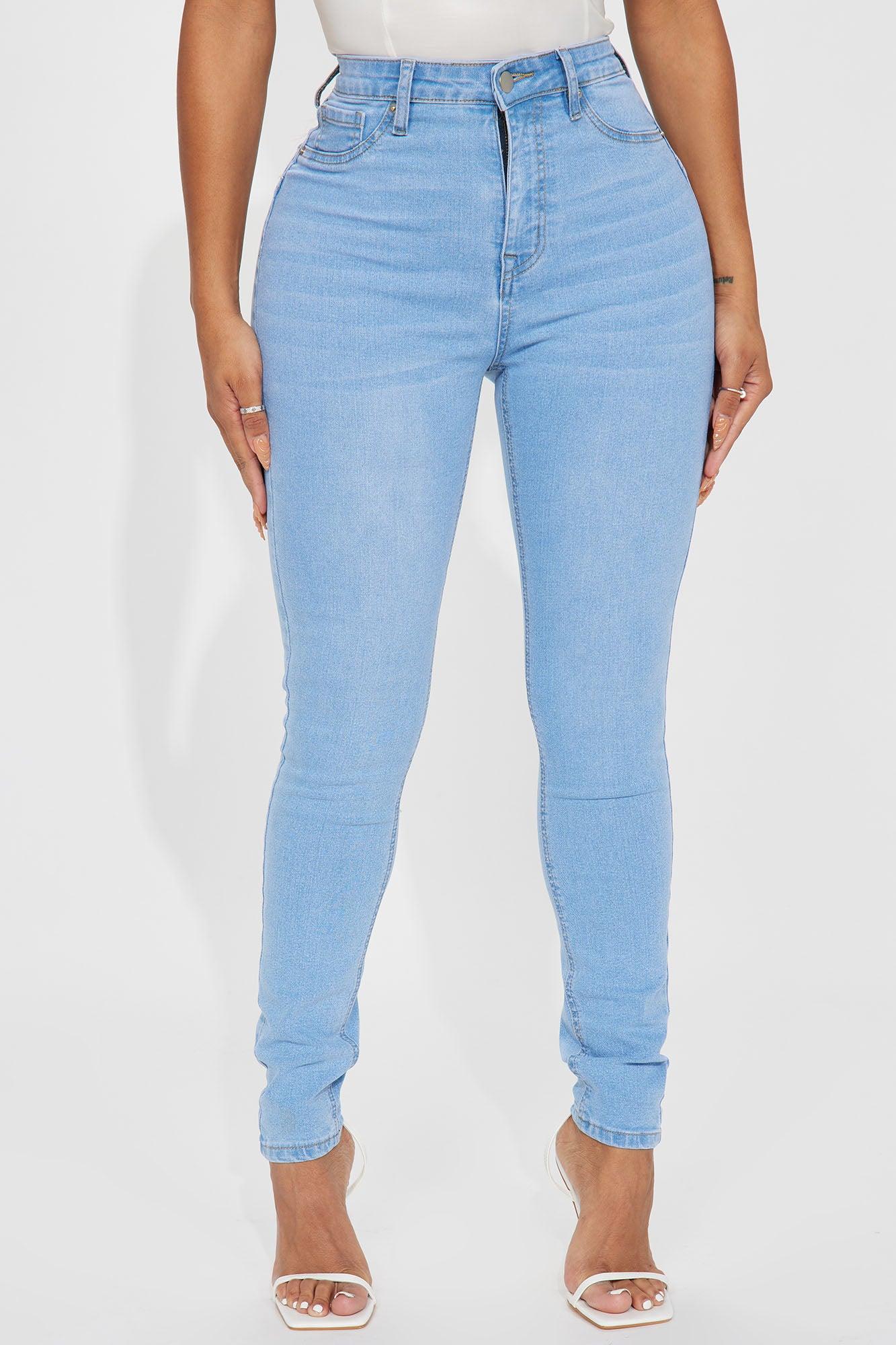 Mesa Booty Lifting High Rise Stretch Skinny Jeans - Light Wash Product Image