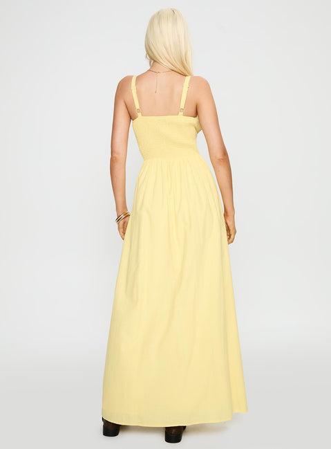 Leticia Maxi Dress Lemon Product Image