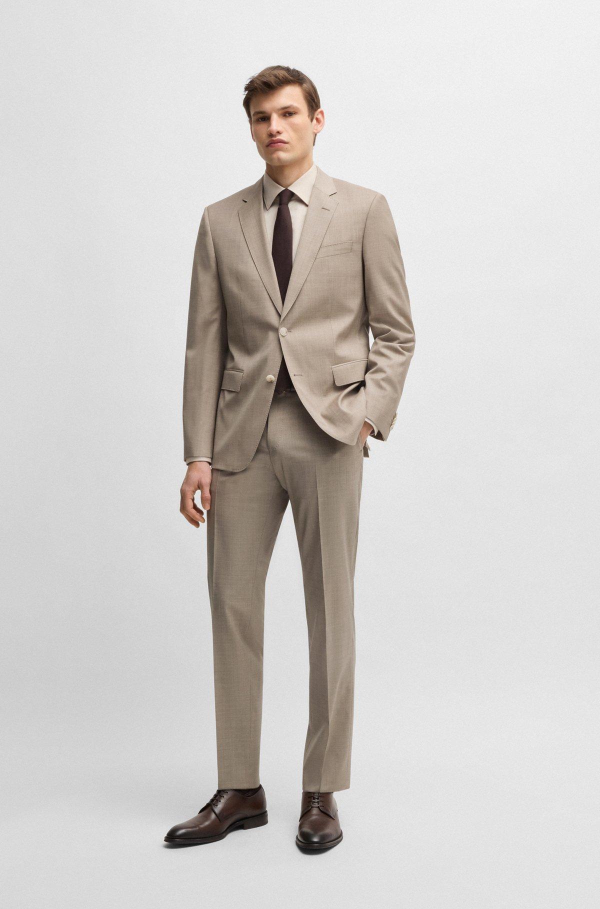 Slim-fit suit in virgin wool Product Image