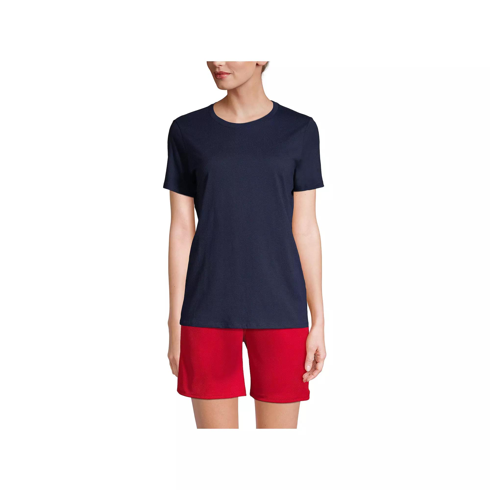 Women's Lands' End Short Sleeve Essential Tee,  Product Image