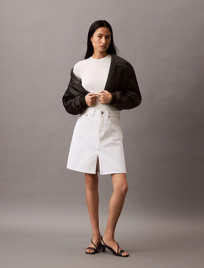 Variegated Rib Slim T-Shirt Product Image