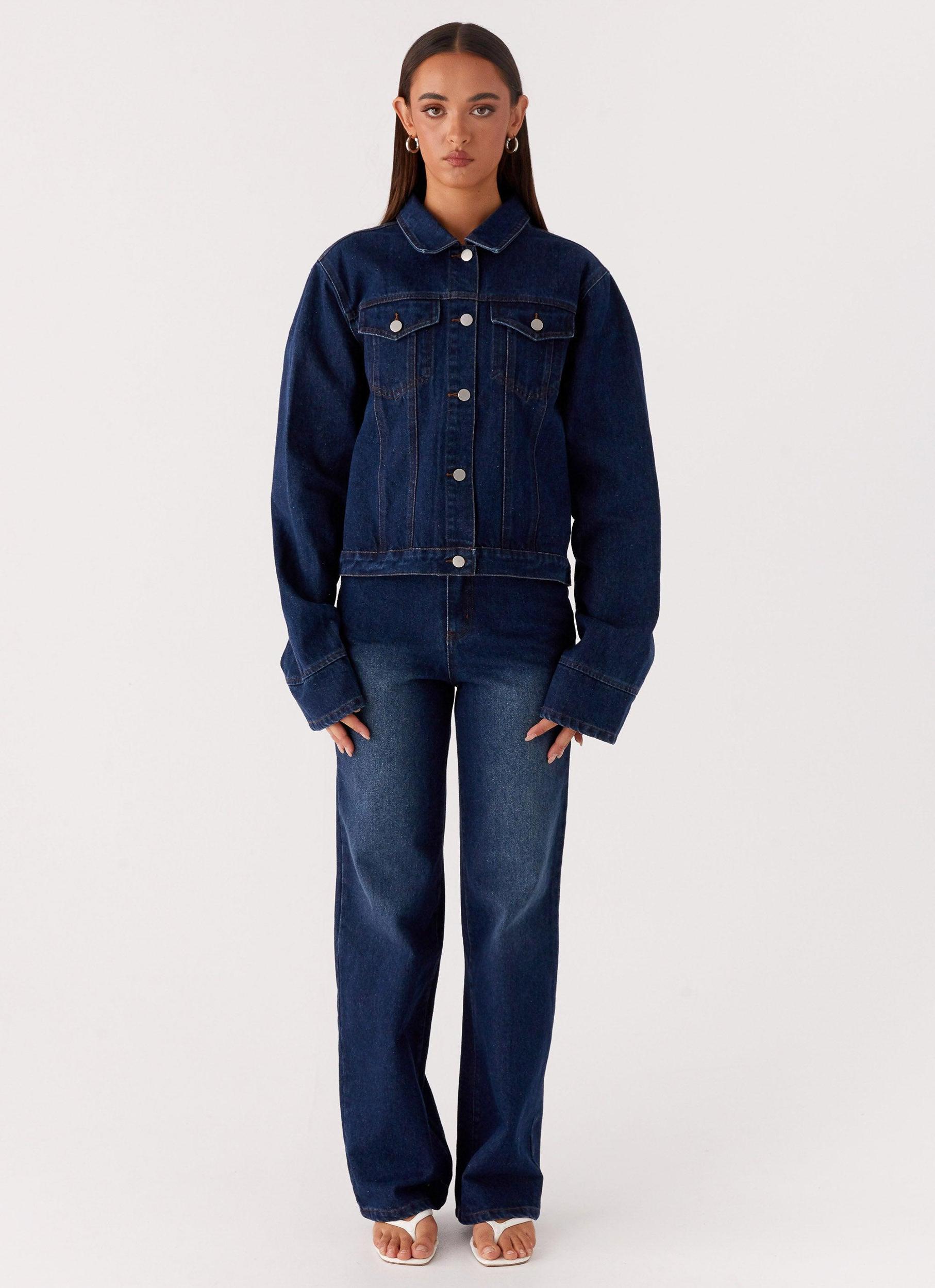 Back Again Straight Leg Denim Jeans - Vintage Blue Product Image