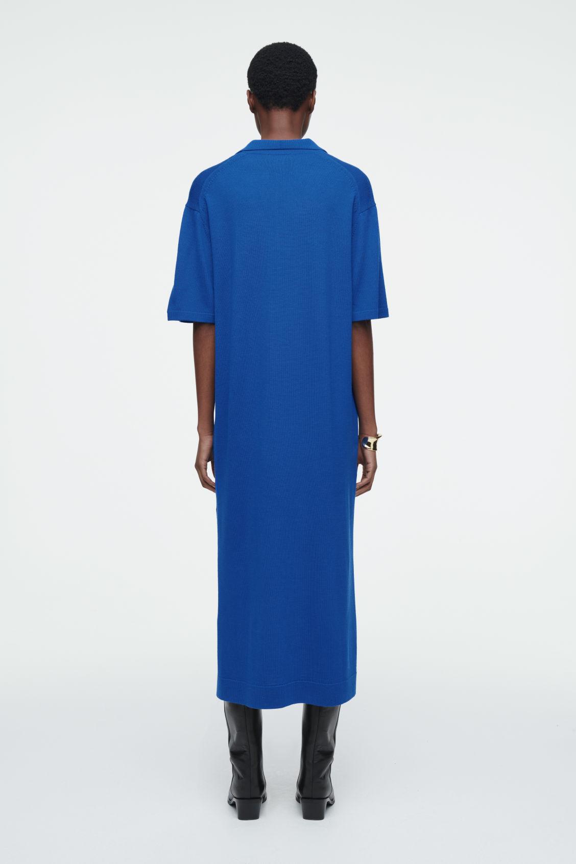 MERINO WOOL POLO DRESS Product Image