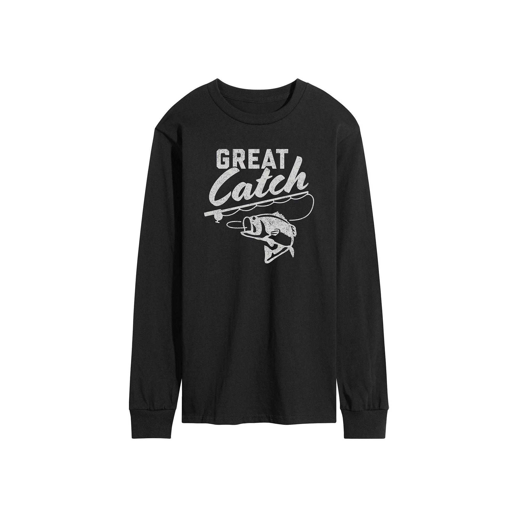 Men's Great Catch Fishing Long Sleeve Graphic Tee,  Product Image