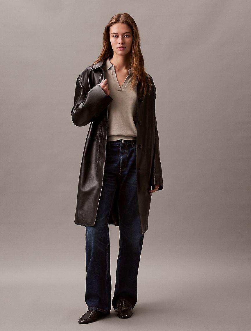 Extra Fine Merino Blend Polo Sweater Product Image