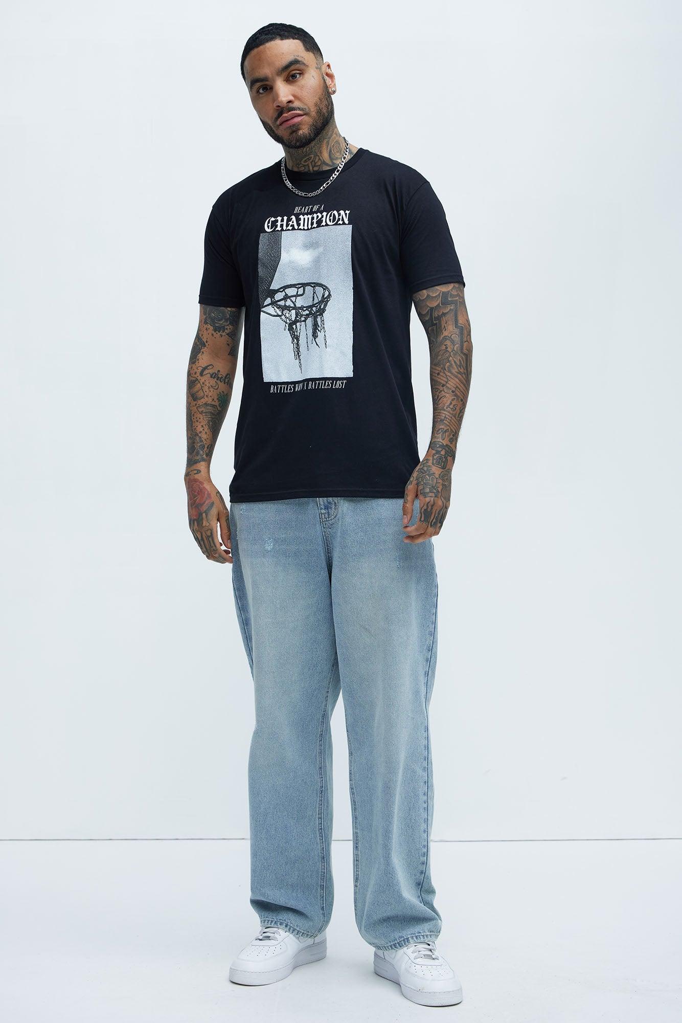 Heart Of A  Champion Short Sleeve Tee - Black Product Image