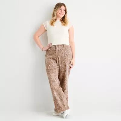 Arizona Juniors Plus Womens Low Rise Straight Leg Jean Product Image