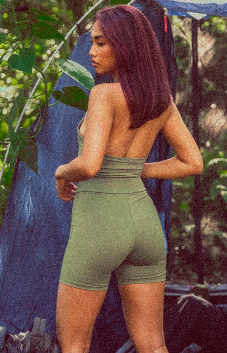 Lost City Crop Top Khaki Product Image