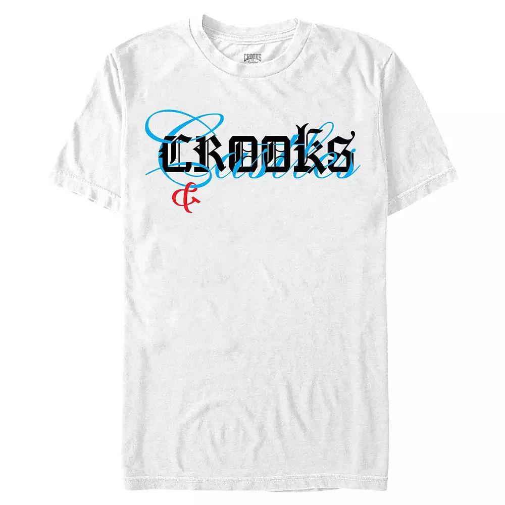 Men's Crooks And Castle Mixed Font Title Logo Graphic Tee,  Product Image