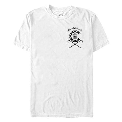 Men's Crooks & Castles Ancient Tower Badge  Graphic T-Shirt Product Image
