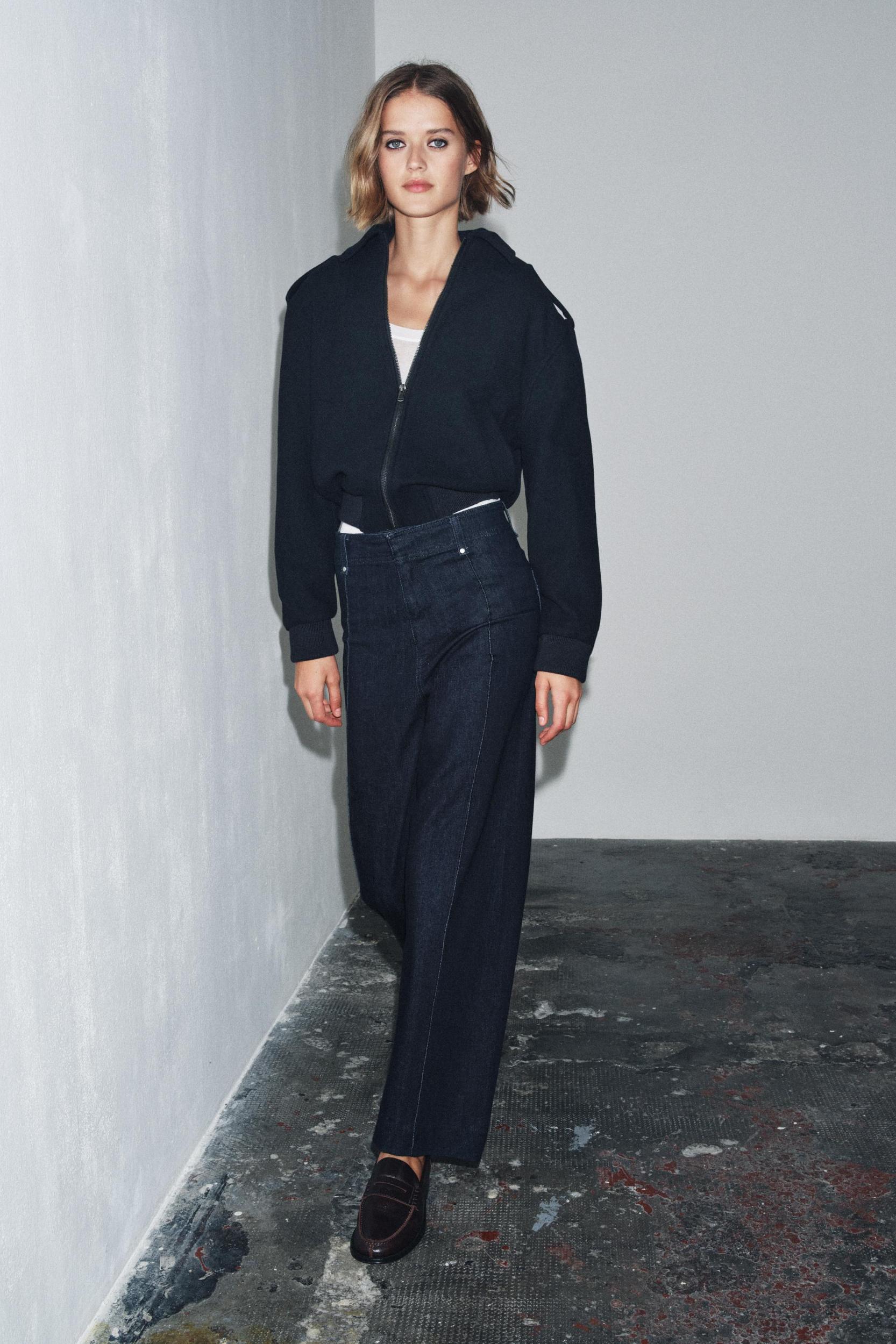 ZW COLLECTION HIGH WAIST WIDE LEG JEANS Product Image