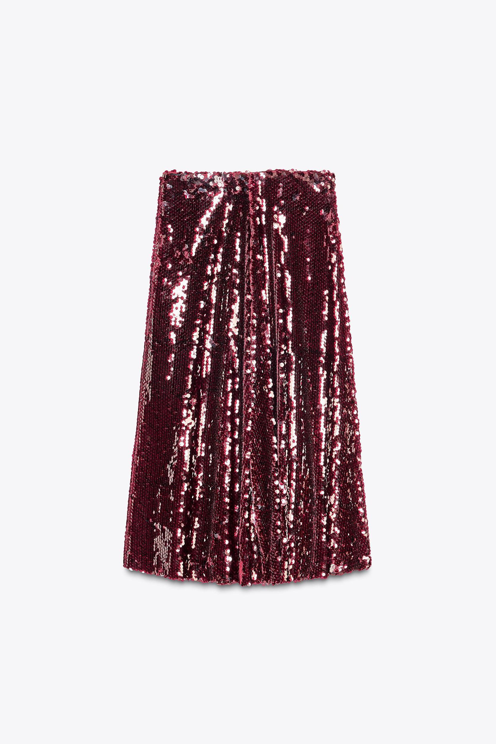SEQUIN MIDI SKIRT Product Image
