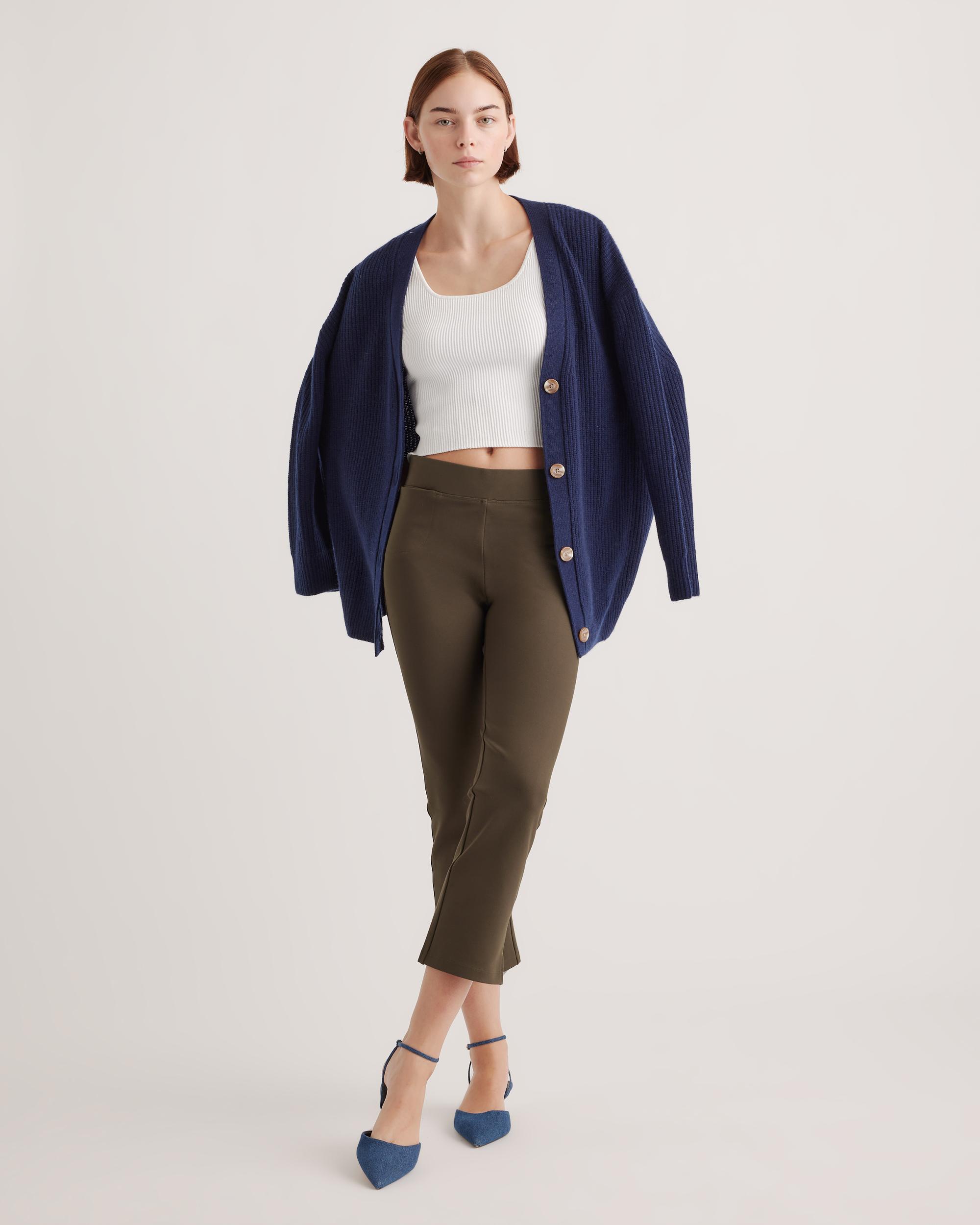 Quince | Women's Ultra-Stretch Ponte Kick Flare Pants Rayon Product Image