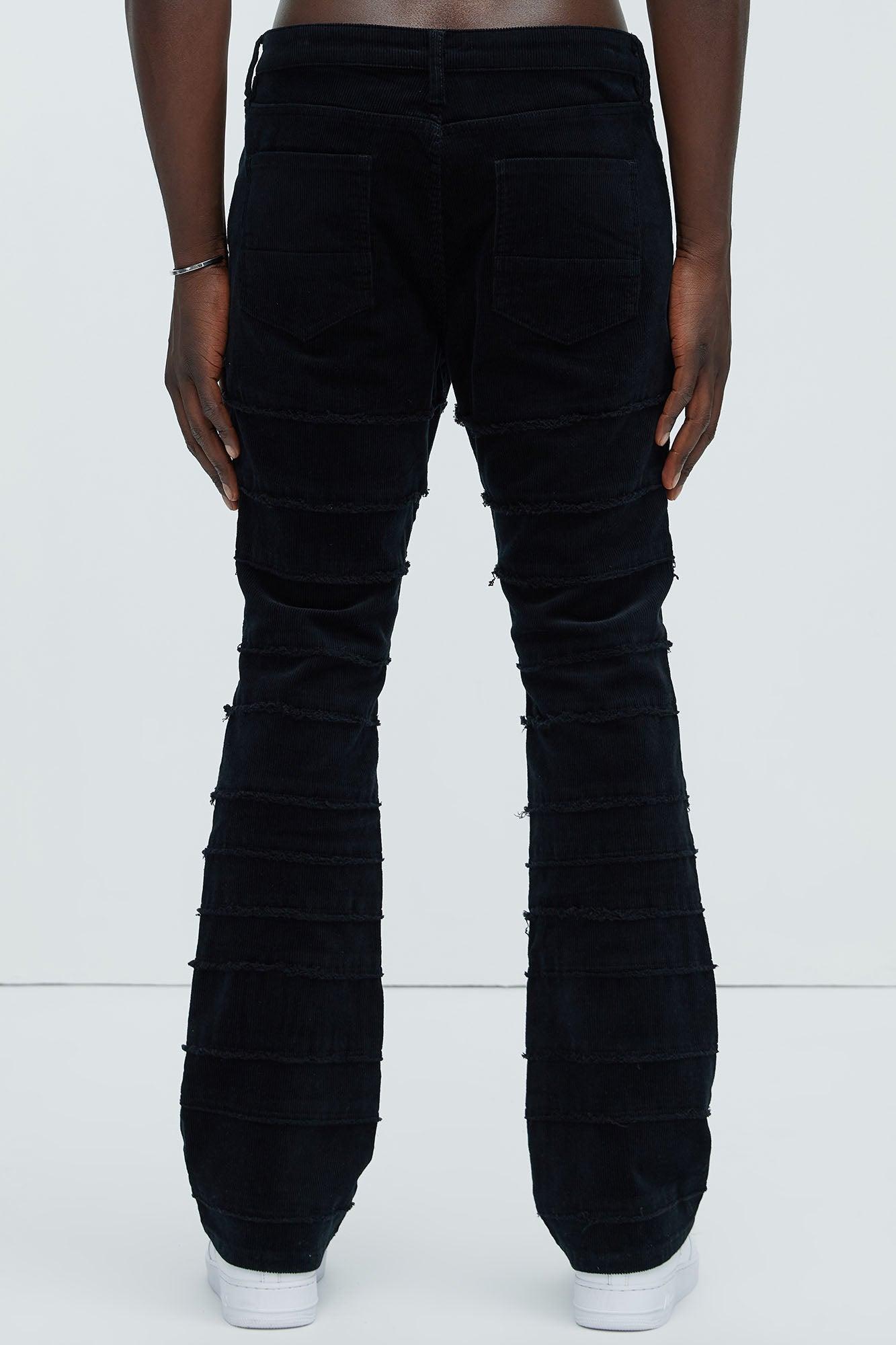 Cover Me Straight Corduroy Pants - Black Product Image