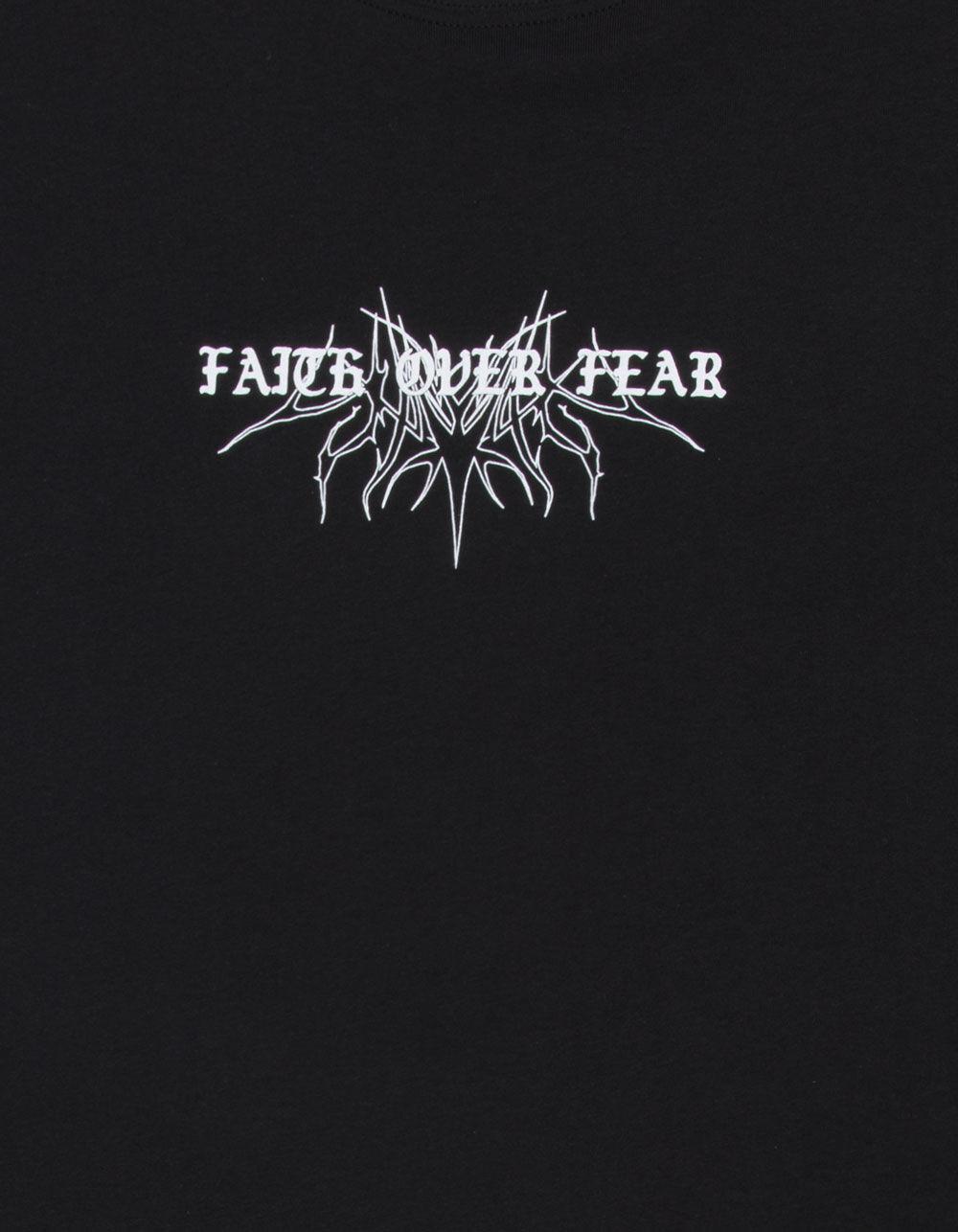 RSQ Mens Faith Over Fear Tee - BLACK Product Image