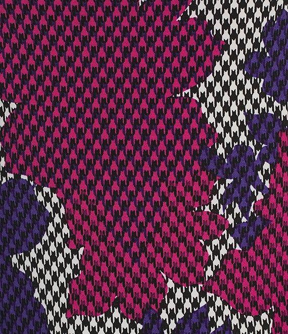 Kasper Petite Size Printed ITY Cowl Neck Cap Sleeves Blouse Product Image