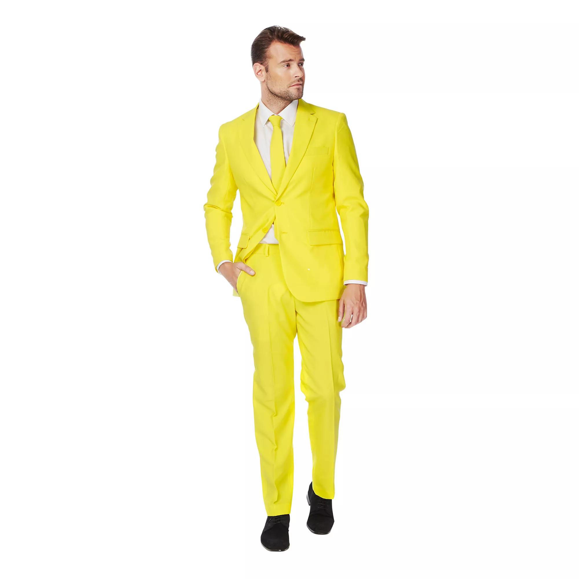 Men's OppoSuits Slim-Fit Solid Suit & Tie Set,  Product Image