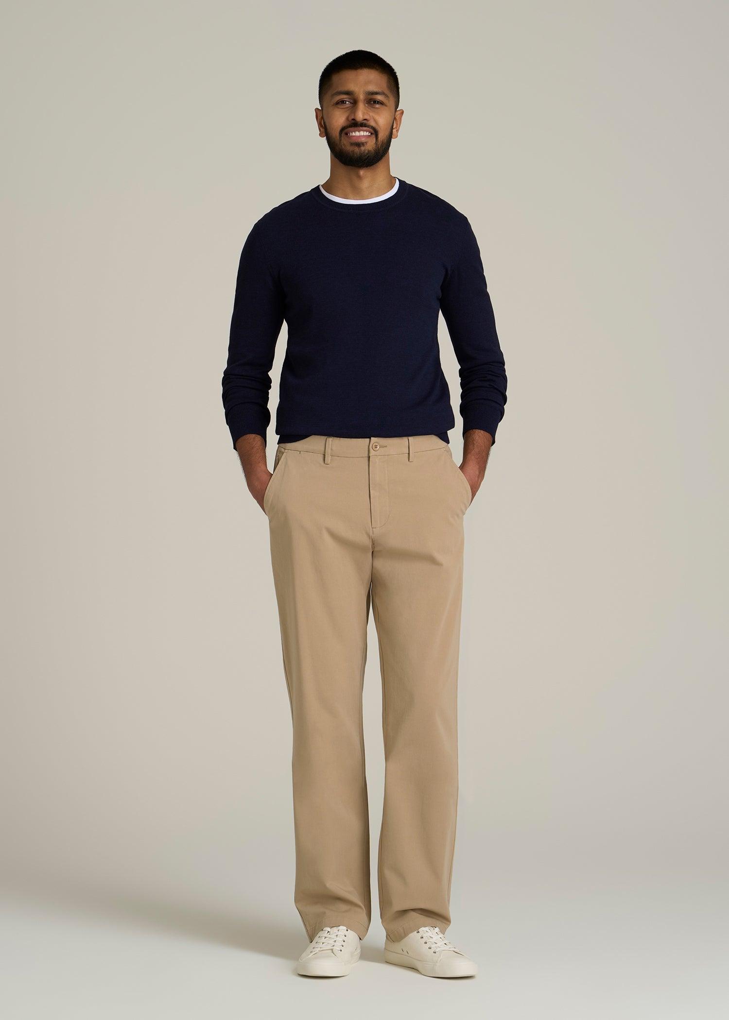 4 Way Stretch Commuter RELAXED Chino Pants for Tall Men in Hazelwood Male Product Image