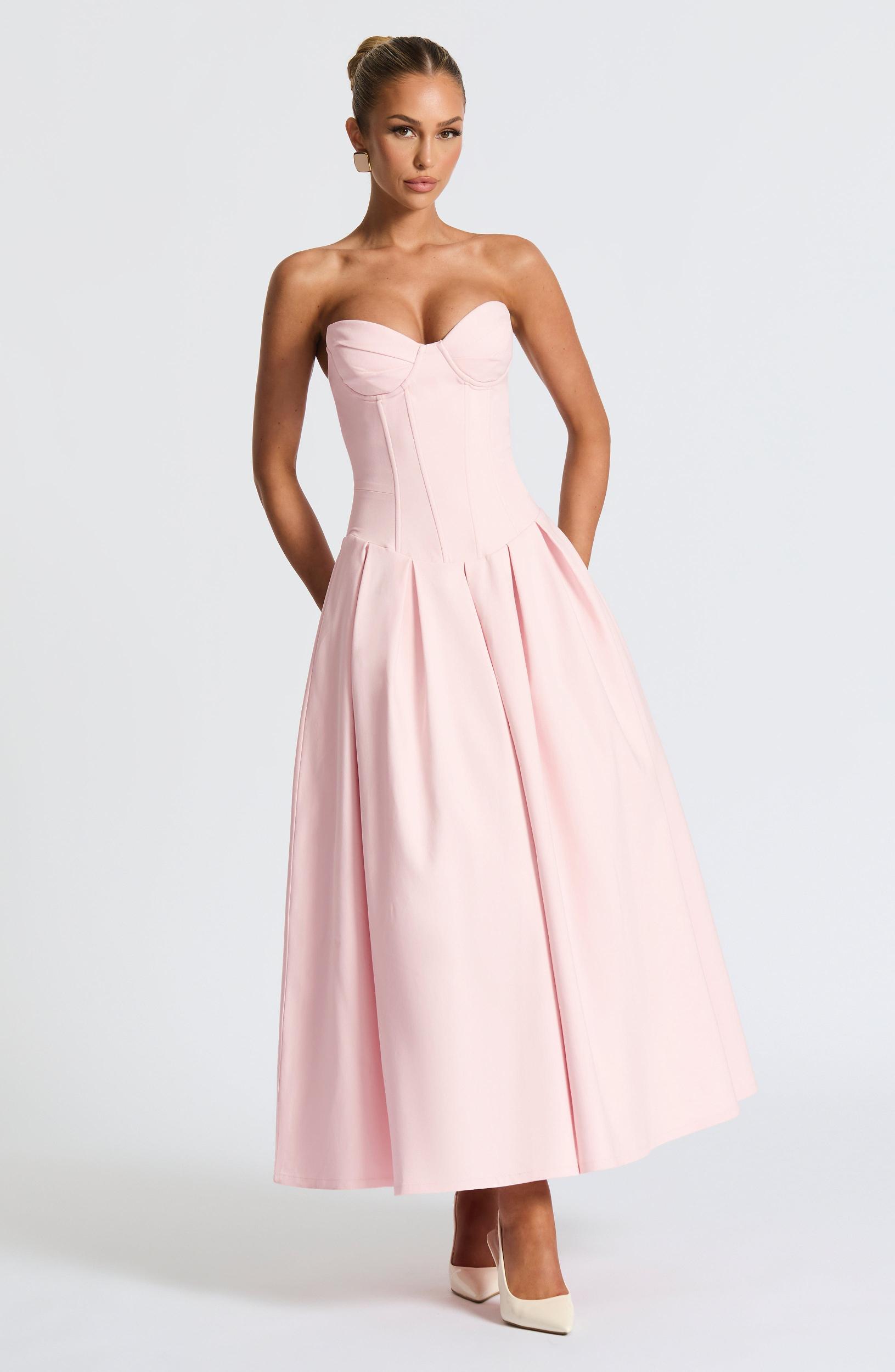 Salma Midi Dress - Blush Product Image