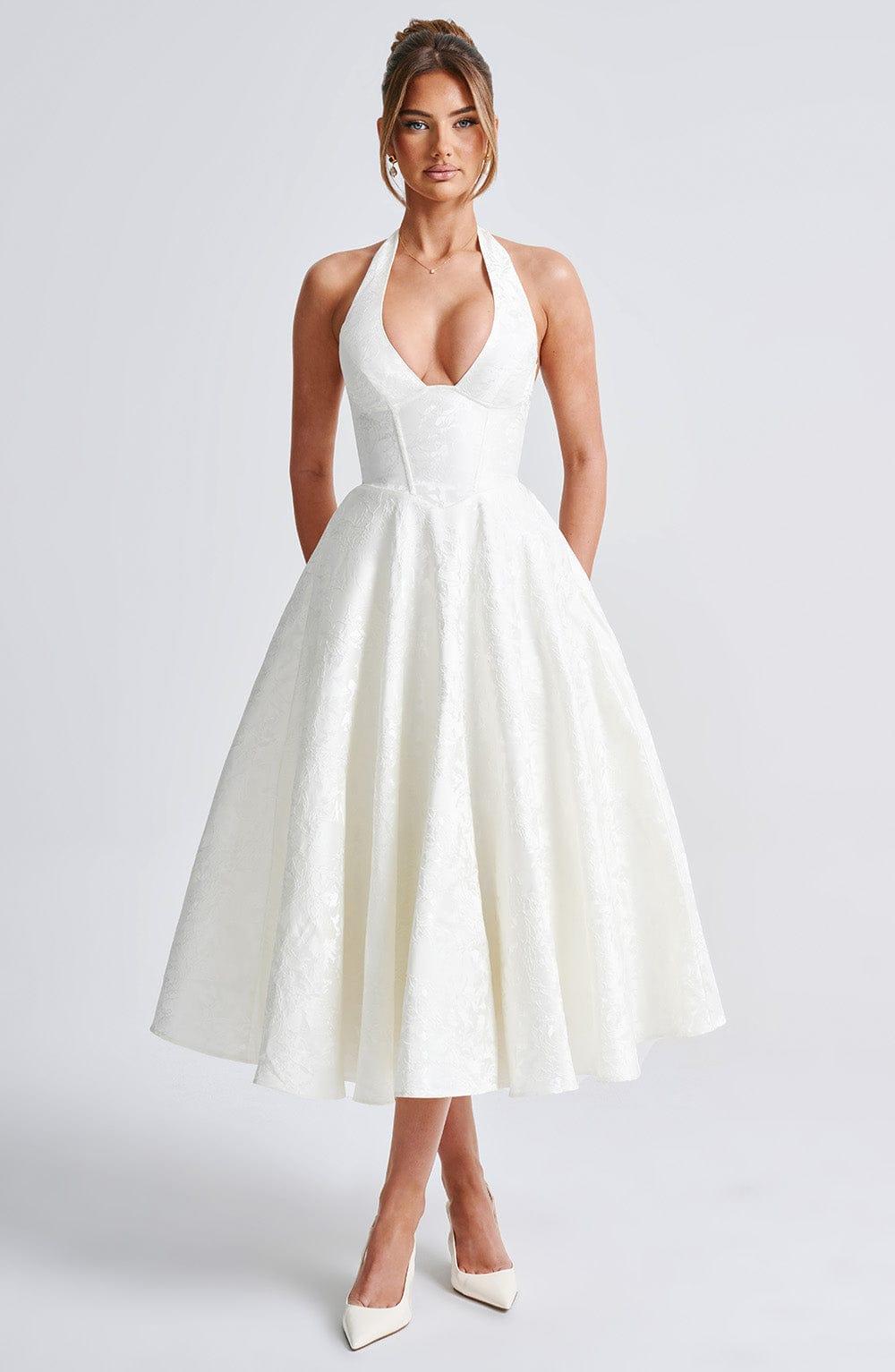 Effie Midi Dress - Ivory Product Image