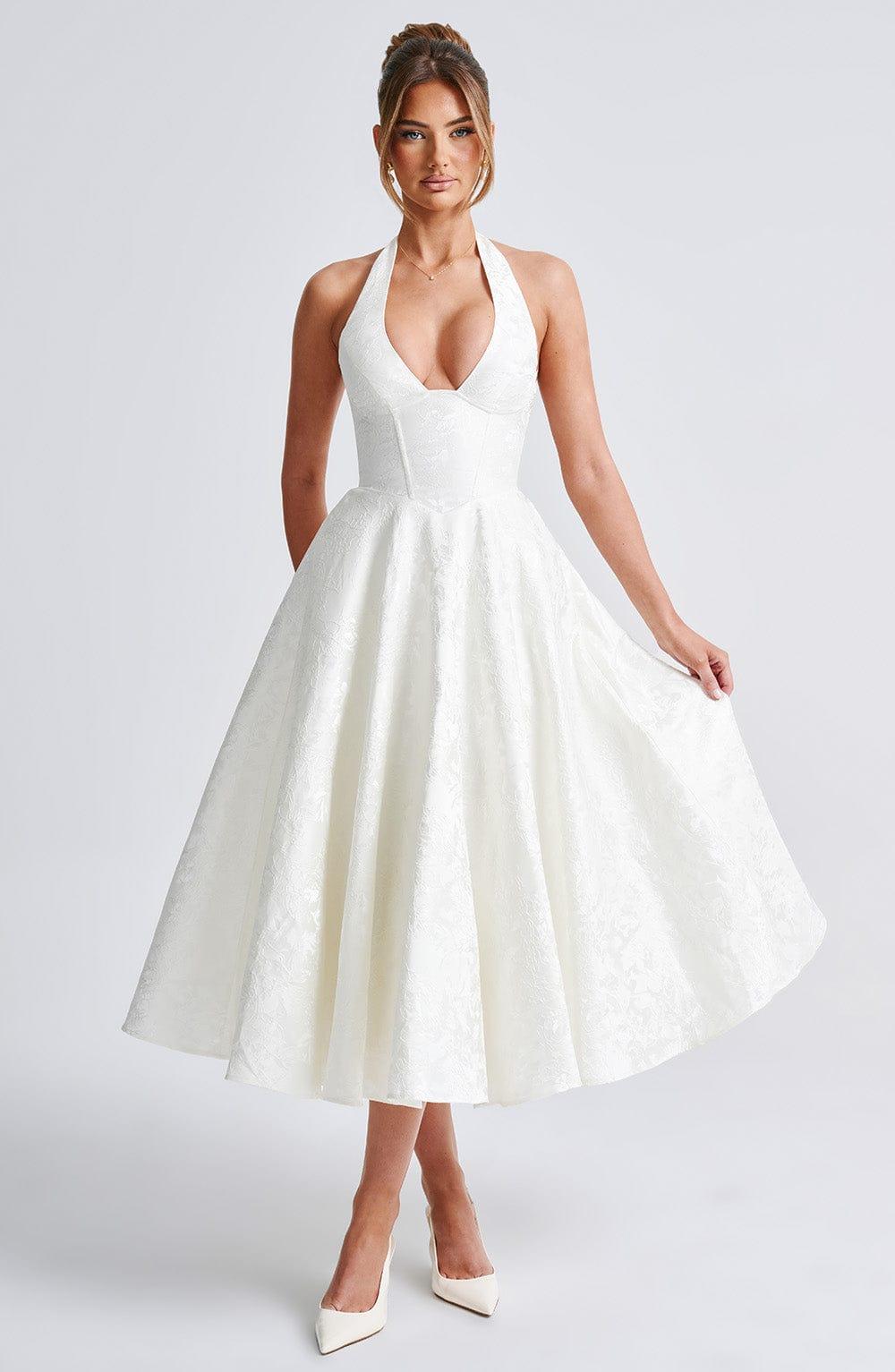 Effie Midi Dress - Ivory Product Image
