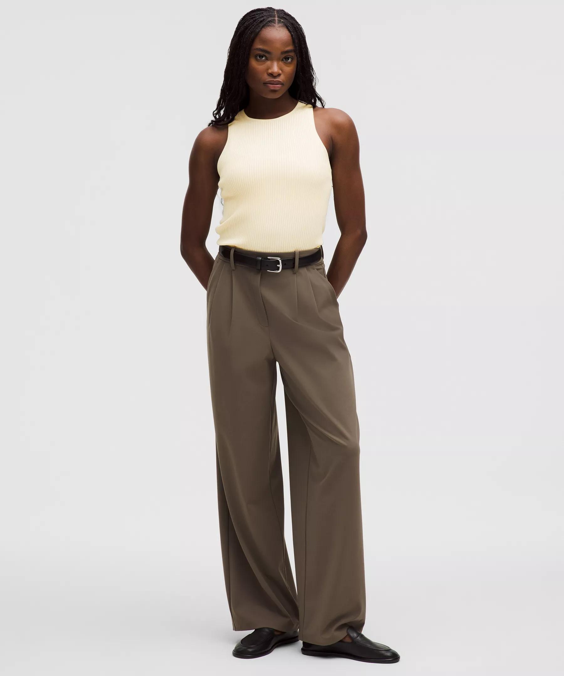 Merino Wool Open-Back Tank Top Product Image