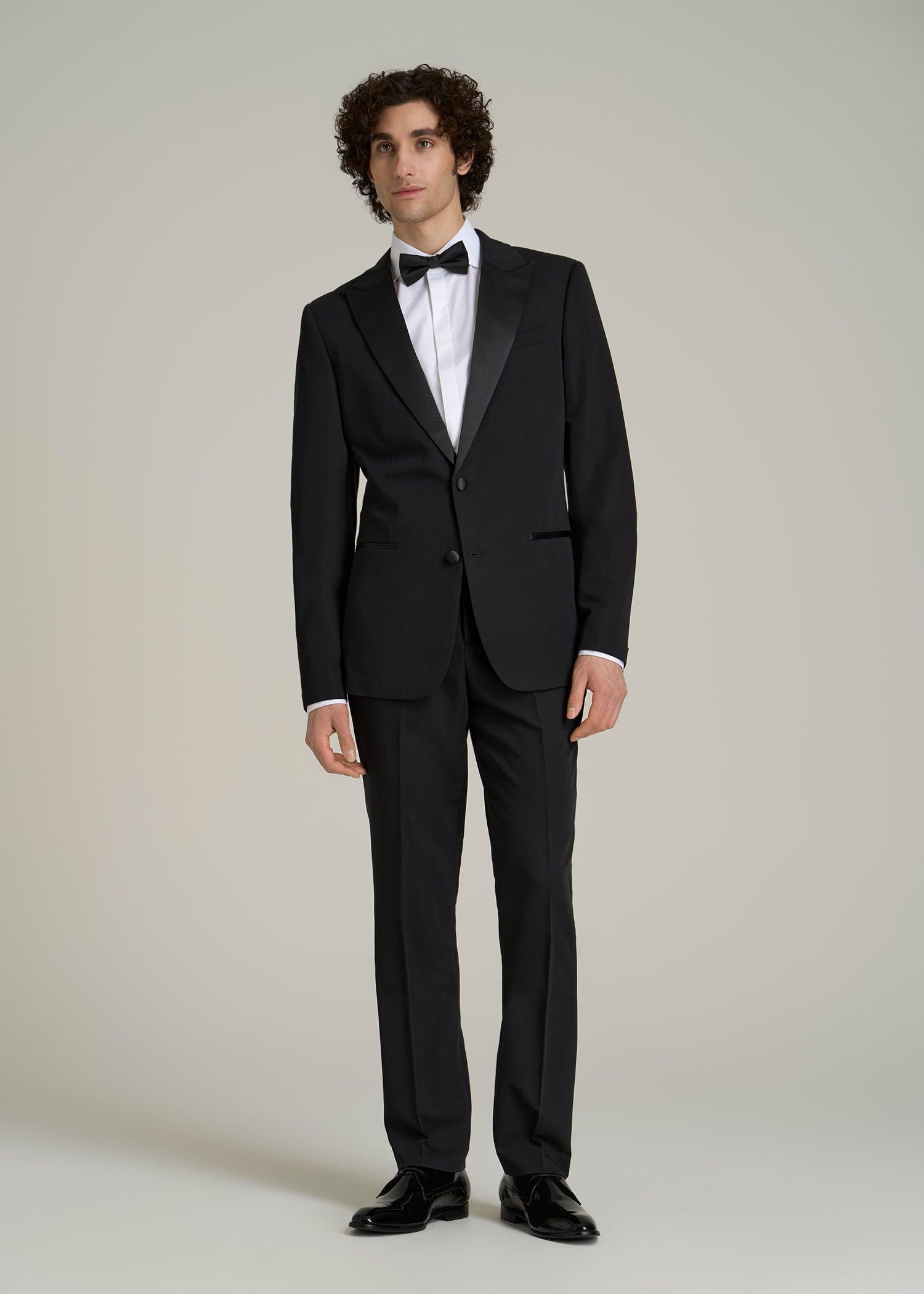 Tuxedo Jacket for Tall Men in Black Male Product Image
