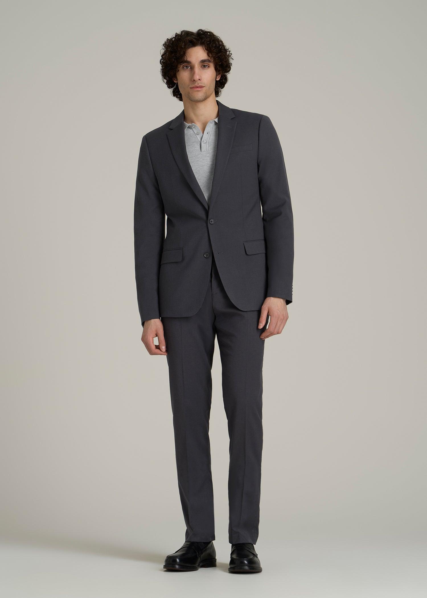 Suit Jacket for Tall Men in Mid Grey Male Product Image
