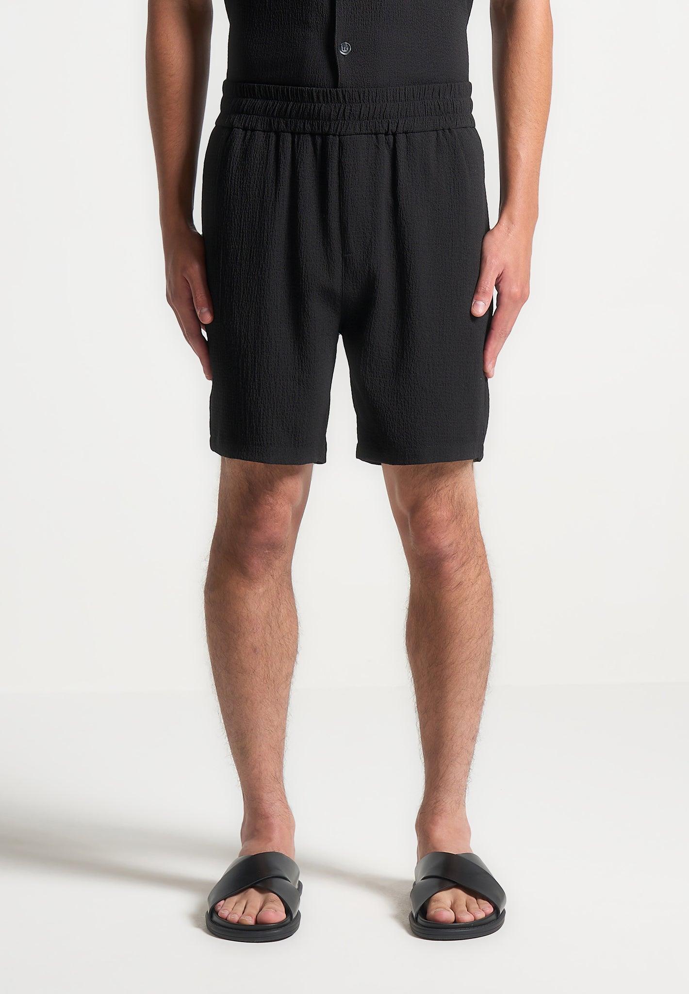 Seersucker Shorts - Navy Male Product Image