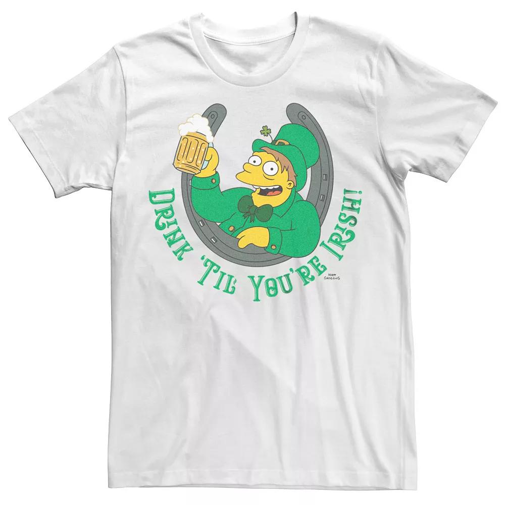 Big & Tall The Simpsons Irish Horseshoe Tee, Men's,  Product Image