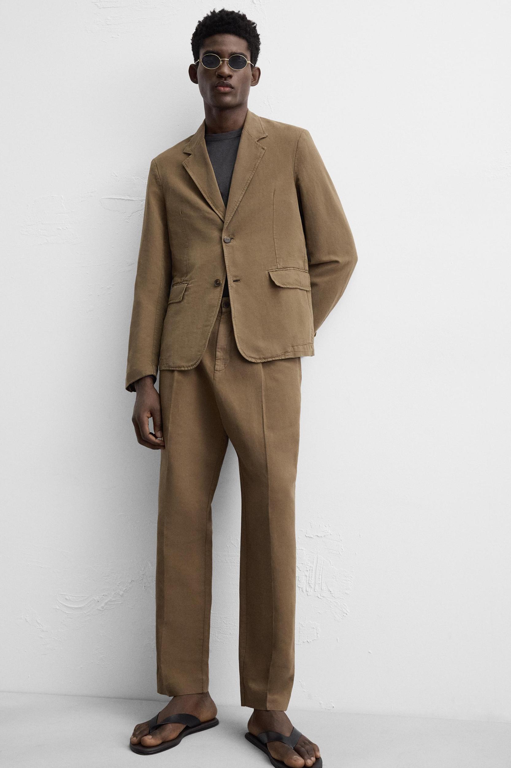 WASHED SUIT PANTS Product Image