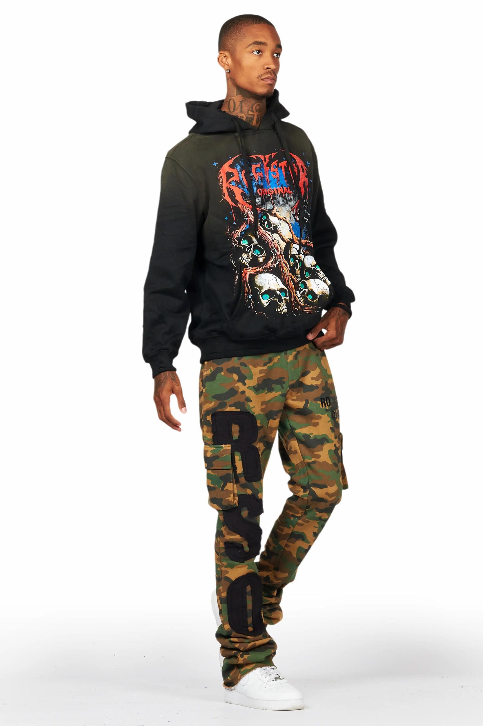Admir Faded Camo Stacked Flare Pant Male Product Image