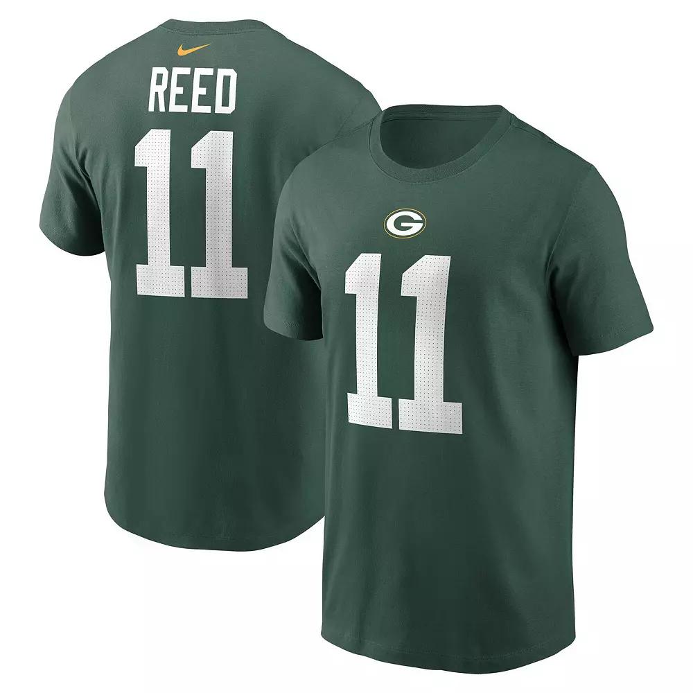 Men's Nike Jayden Reed Green Green Bay Packers Name & Number T-Shirt,  Product Image