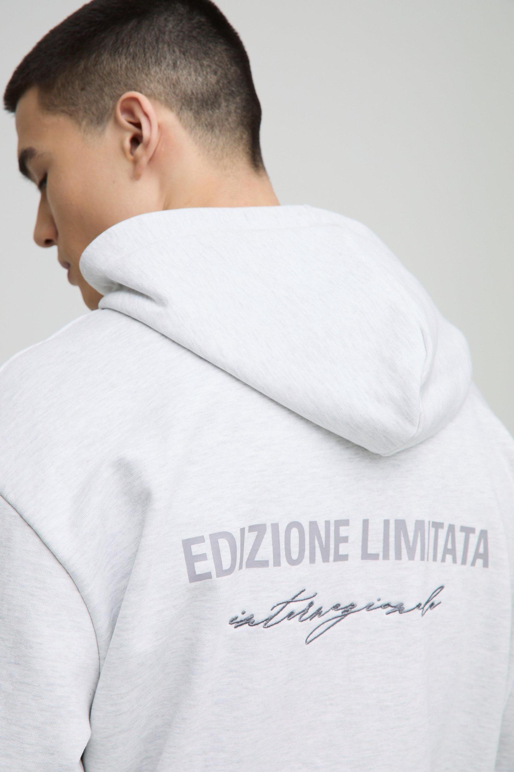 Oversized Edizione Limitata Heavyweight Hoodie | boohooMAN USA Product Image