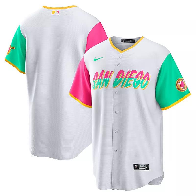 Men's Nike White San Diego Padres 2022 City Connect Replica Team Jersey,  Product Image