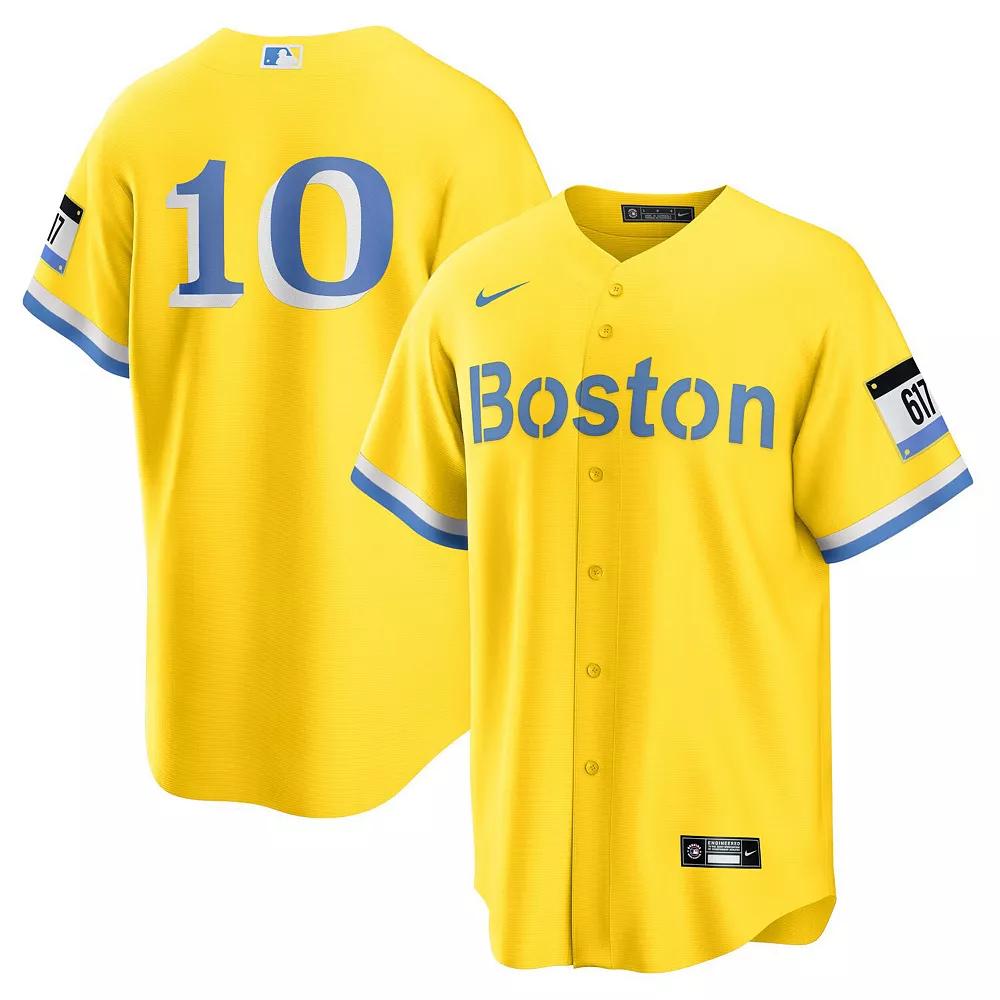 Men's Nike Trevor Story Gold Boston Red Sox City Connect Replica Player Jersey, Size: Large Product Image