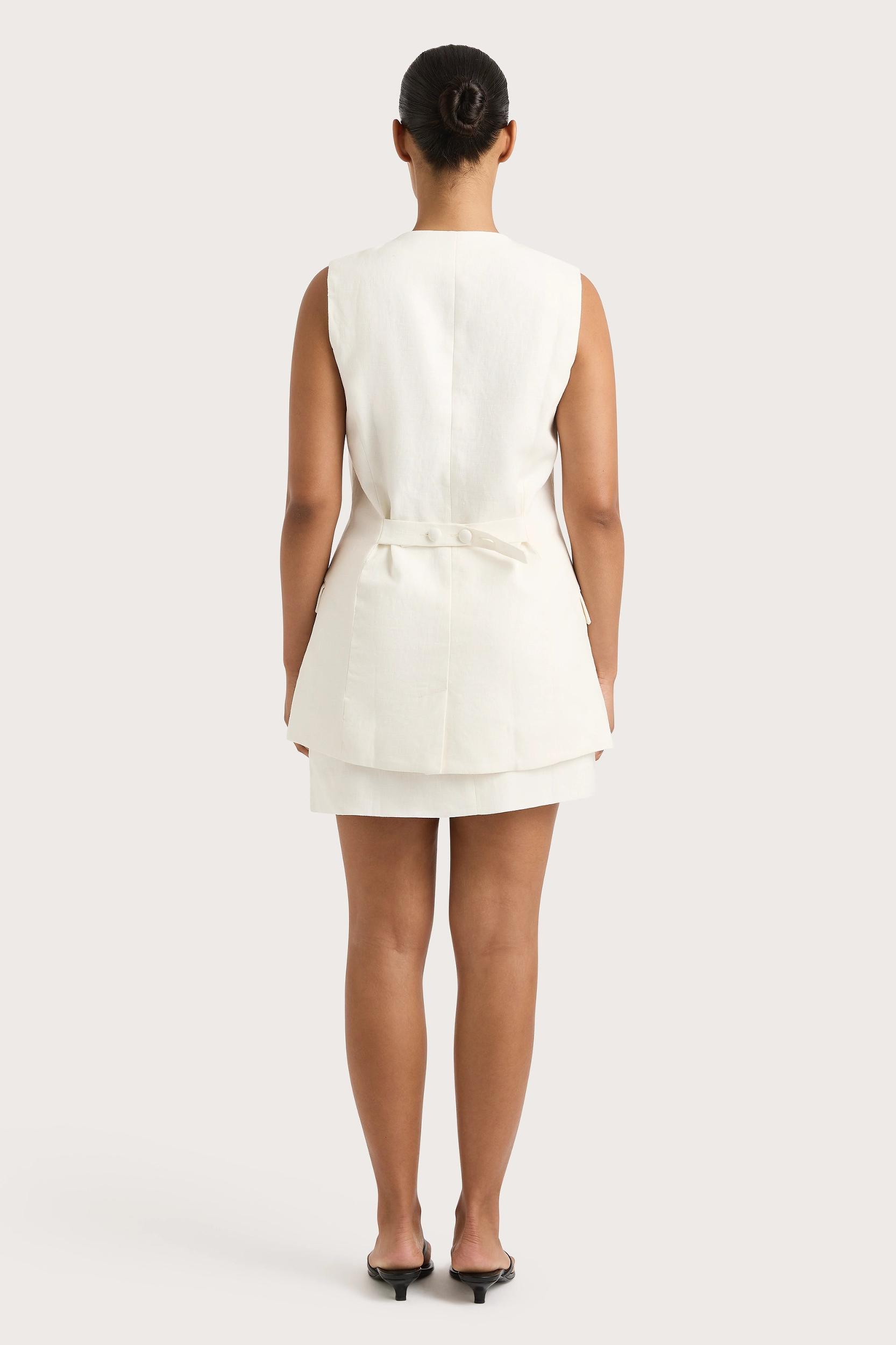 Noa Mini Dress White - Final Sale Product Image