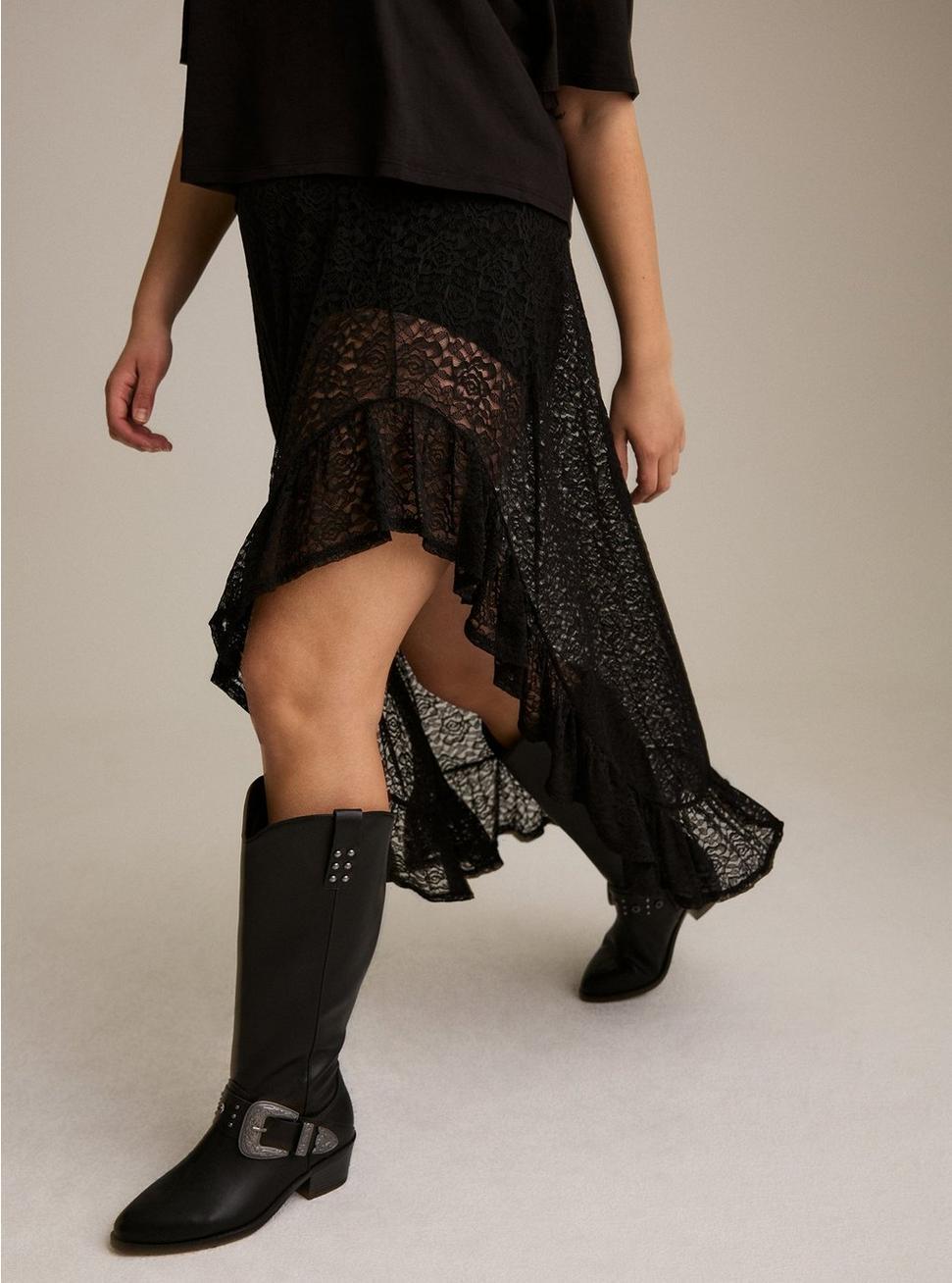 Festi Asymmetrical Maxi Skirt Product Image