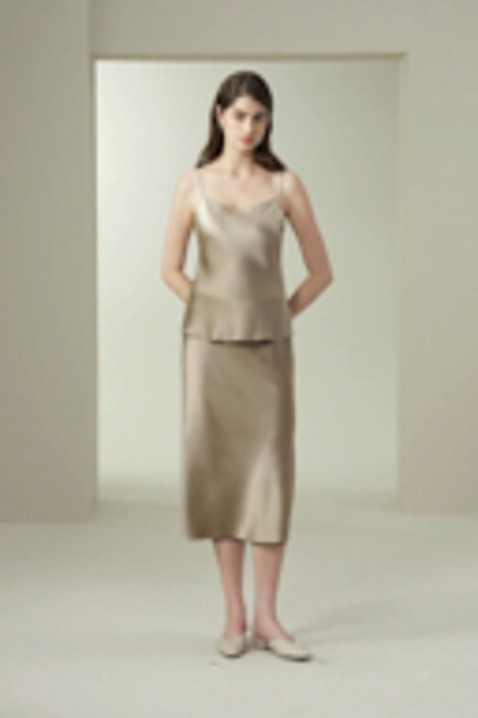 LILYSILK Womens Silk Camisole Tops - Midnight Blue Heavy Silk - Chic Double-Faced Top Petite XS Product Image