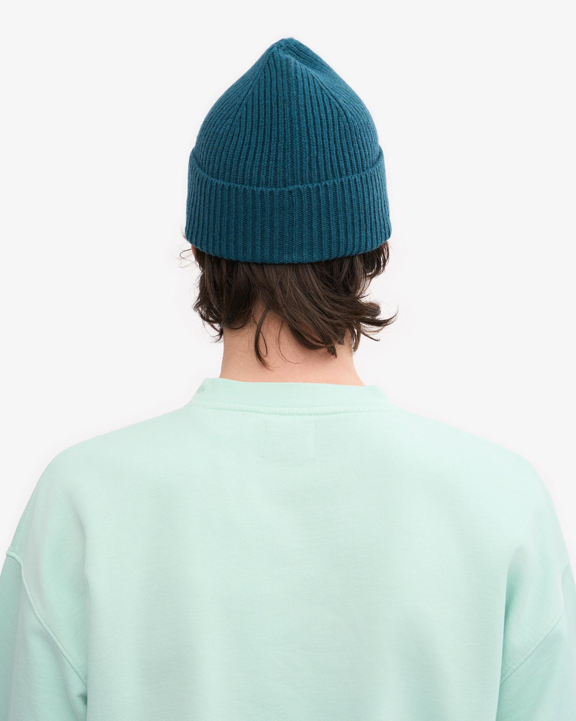 Merino Wool Beanie - Ocean Green Product Image