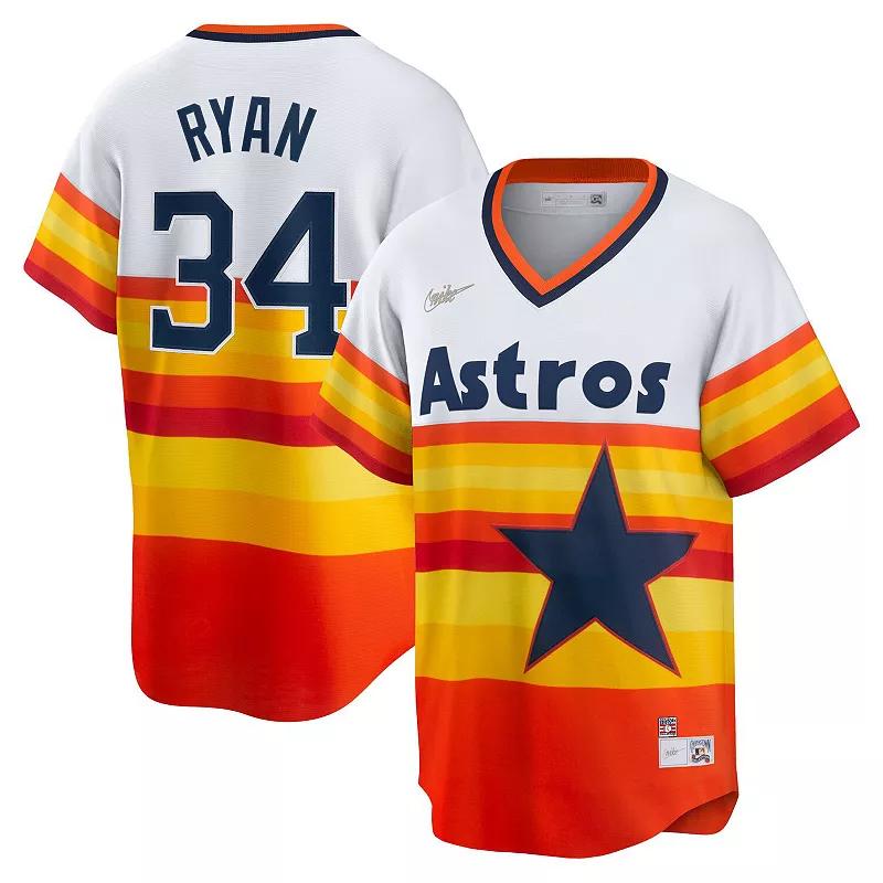 Men's Nike Nolan Ryan White Houston Astros Home Cooperstown Collection Player Jersey,  Product Image