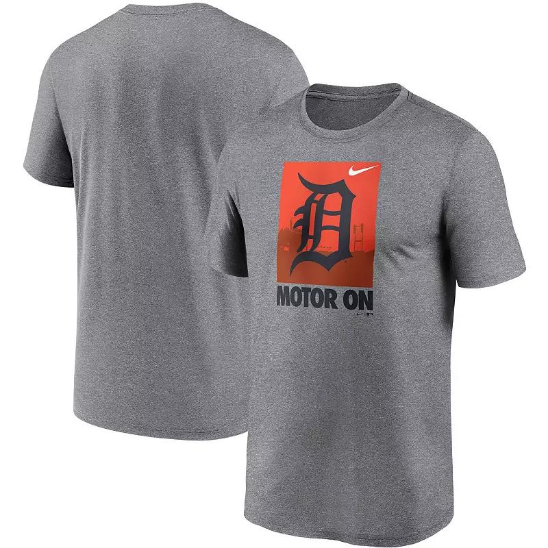 Mens Nike Heathered Gray Detroit Tigers Local Logo Legend T-Shirt Product Image