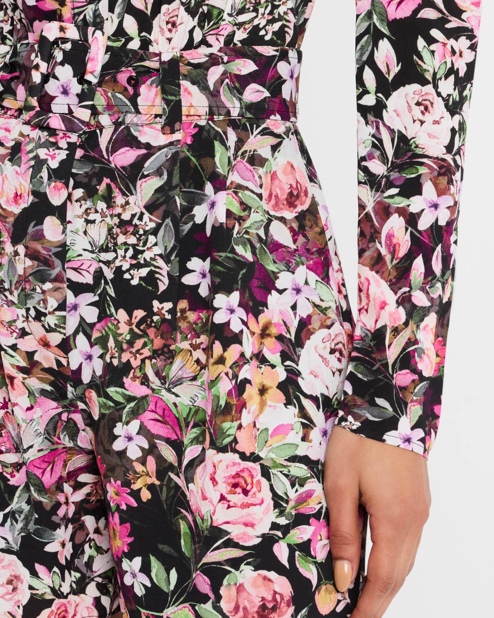 Kaline Long-Sleeve Floral Romper Product Image