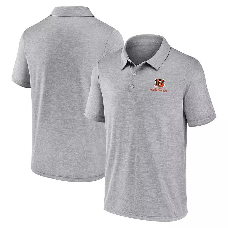 Men's Fanatics Gray Cincinnati Bengals Making Waves Polo, Size: 3XL, Grey Product Image